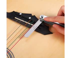 Guitar Neck Gap Stainless Steel Feeler Gauge String Height Measuring Ruler - Silver