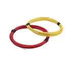 Gavitt Vintage Pre-tinned Cloth Covered Push Back Guitar Wire Single Core Cable - Red+Yellow