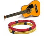 Gavitt Vintage Pre-tinned Cloth Covered Push Back Guitar Wire Single Core Cable - Red+Yellow