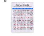 Guitar Practice Chord Chart Music Fretboard Instructional Exercise Wall Poster - L