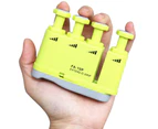 Finger Strengthener Ergonomic Design Multi Gear Adjustment Portable Guitar Finger Trainer Tool for Musician - Green