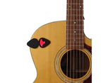 Guitar Picks Holder Wear-Resistant High Stability Mini Plectrum Case Bag Pick Storage Accessories for Instrument Shop - Black
