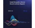 Guitar Mute Mat Professional Lightweight Black Guitar Mute Pad Silencer Cover for Guitarist