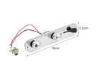 Guitar Control Plate Solid 3 Way Switch Compact Loaded Control Plate Pre-Wired with Wiring Harness for Fender Tele - Silver