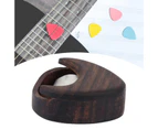 Guitar Picks Wood Box Moisture-proof Fine Workmanship Musical Instrument Accessory Guitar Pick Plectrum Storage Box for Musicians
