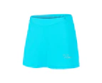 Cycling Shorts Skirt High Elasticity Shockproof Breathable Reflective Print Yoga Shorts Skirt for Exercise - Blue