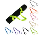 Knbhu Adjustable Yoga Mat Elastic Belt Holder Strap Shoulder Carrier Fitness Supplies-Black - Black