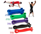 Knbhu 208cm Body Stretching Exercise Yoga Sport Resistance Band Fitness Gym Equipment-Purple - Purple