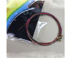 Perfect 1 Set 6Pcs Rainbow Colorful Color Steel Strings for Acoustic Guitar