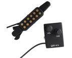 QH-6A Folk Acoustic Guitar Sound Hole Pickup Magnetic Preamp Equalizer Tuner