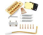 Replace Electric Guitar Tremolo Bridge with Neck Plate for Stratocaster Strat - Golden