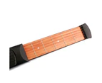Portable 6 Fret Pocket Guitar Beginner Strings Chord Trainer Practicing Tool - Black