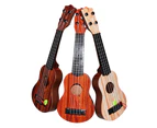 Kid Solid Color Wooden Ukulele Hawaiian Guitar Fretboard Stringed Instrument Toy - 5#