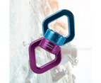 Outdoor Safety Rock Climbing Aerial Yoga Rotational Device Rope Swivel Connector - Golden Grey