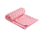 Non Slip Yoga Mat Towel Blanket Sports Travel Fitness Pilates Exercise Cover - Pink