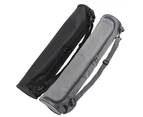 Portable Canvas Yoga Mat Carry Shoulder Bag Pilates Exercise Pad Carrier Pouch - Grey