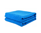 Star Pattern Non-Slip Yoga Pilates Fitness Blanket Exercise Mat Cover Cloth - Blue