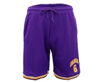 Kid's Basketball Shorts Boys Sports Gym Jogging Sweat Track Pants Los Angeles - Purple - Los Angeles 6