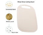 3 Pack Mini Kitchen Cutting Board Mats Small Fruit Cutting Board Wheat Straw Plastic Cutting Boards Set Dishwasher Safe