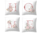 Pillow Covers Set of 4 Decorative Throw Pillow Covers Square Cushion Case for Home Sofa Couch Decoratio