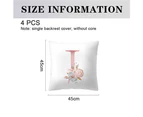 Pillow Covers Set of 4 Decorative Throw Pillow Covers Square Cushion Case for Home Sofa Couch Decoratio