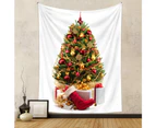 Christmas Themed Tapestry Xmas Tree Decorative Wall Hanging Home Decoration Gifts for New Year Holiday, Living Room Bedroom - Style 3