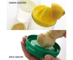 8 in 1 Kitchen Tool Set- Bottle Funnel, Lemon squeezer, Spice grater, Egg masher, Cheese grater, Egg seperator, Measuring cup, Can opener