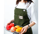Chef Aprons for Men Women with Large Pockets, Cotton Canvas Work Apron -style 4