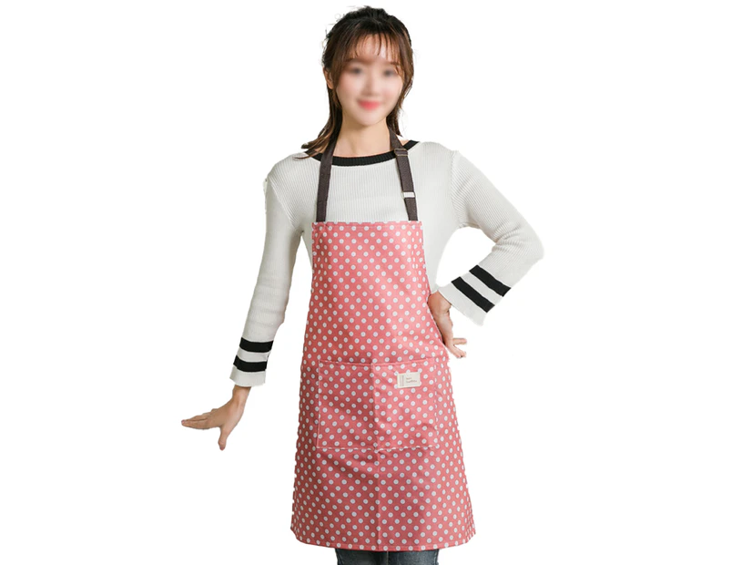 3 Pieces Waterproof Apron with Pockets Adjustable Cooking Aprons Kitchen Bib Apron for Baking Household Cleaning -shape5