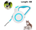 Retractable Dog Leash, 360° Tangle-Free Heavy Duty Reflective Walking Dog Leash Ribbon with Anti-Slip Handle One-Handed Brake, Pause and Lock