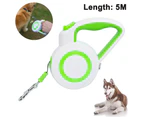 Retractable Dog Leash, 360° Tangle-Free Heavy Duty Reflective Walking Dog Leash Ribbon with Anti-Slip Handle One-Handed Brake, Pause and Lock