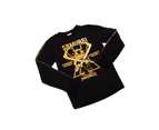 Lego Ninjago Boys Samurai Long-Sleeved T-Shirt (Black/Gold) - NS6843