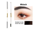 Double head eyebrow pencil, Natural waterproof, Sweat resistant, Durable, Non bleaching, Ultra-fine head
