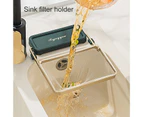 Mbg Sink Filter Rack Disposable Fine Mesh Filter Food Residue Kitchen Sink Strainer Mesh Bag Stand Waste Garbage Net Shelf for Home-Atrovirens - Atrovirens