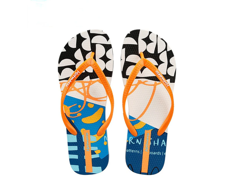 Bathroom Anti-slip Slippers Women's Flip Flops Soft Beach Sandals Summer Sandals for Women House Shoes Slippers for Girls A3 - Orange
