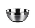 Mbg Stainless Steel Mixing Bowl Non-Skid Silicone Base Kitchen Salad Food Container-22cm