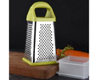 Mbg Vegetable Slicer Base Mirror Polish Ergonomic Handle with Storage Box Wide Slice Vegetables Potato Cheese Grater Vegetable Cutter for Restaurant-Yellow - Yellow