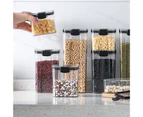 Mbg Clear Food Storage Box Container Moisture Proof Grain Bottle Jar Kitchen Supply-3