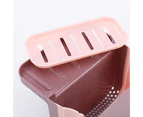 Mbg Sink Rack Retractable with Suction Cup PP Extensible Food Strainer Basket for Kitchen-Pink - Pink