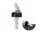 Mbg 10Pcs 30ml Plastic Liquor Pourer Wine Bottle Pour Spout Plug Stopper Dispenser-Black - Black