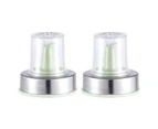 Mbg 2Pcs 45mm Stainless Steel Oil Vinegar Bottles Stoppers Pourers Plugs Dispensers-Pink - Pink