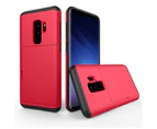 Verge Hard Case With Card Holder For Galaxy S9+ 6.2 Red