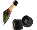 Mbg Silicone Home Bar Vacuum Wine Champagne Bottle Plug Sealer Cork Pourer Stopper-Black - Black