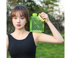 1L Drinking Bottle Convenient Reusable Large Capacity Square Macaron Color Water Bottle for Outdoor - Green