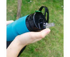 Water Bottle Folding Design Space-saving Silicone Creative Non-slip Water Cup for Outdoor  - Blue