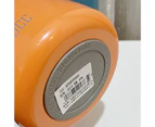 650ml Water Kettle Food Grade Heat-Resistant Stainless Steel Water Drinking Straw Bottle Thermo Vacuum Mug Home Supplies  - Orange