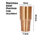 Stainless Steel Double Vacuum Coffee Tumbler Cup, Powder Coated Travel Mug for Home, Office, Travel, Party