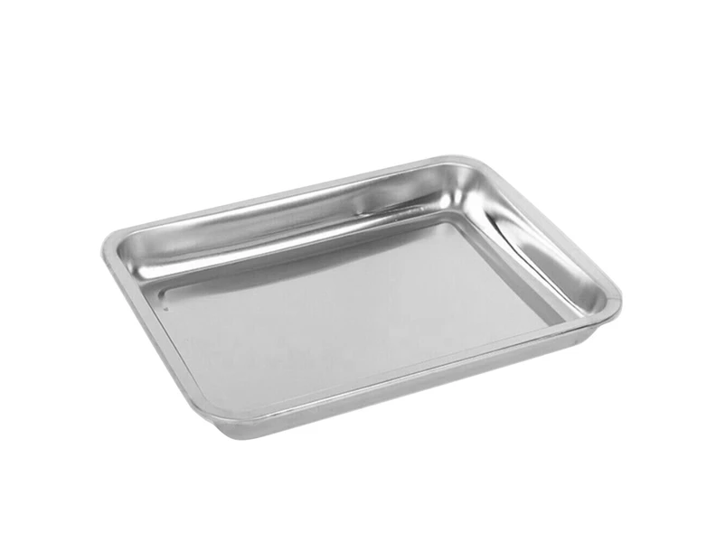Mbg Stainless Steel Rectangular Grill Fish Baking Tray Plate Pan Kitchen Supply-3# - 3#
