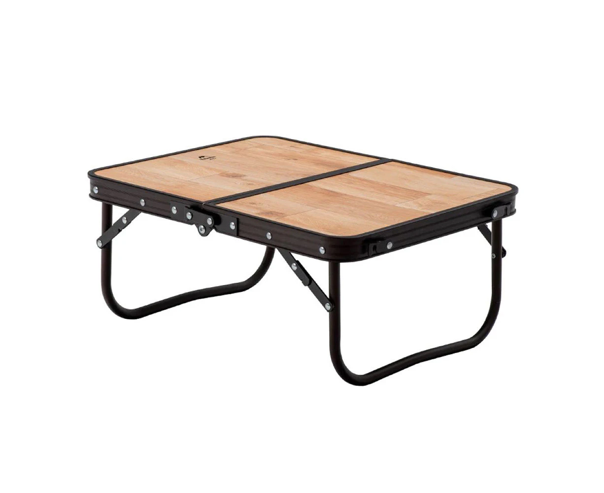 Naturehike Ultralight Foldable Table Aluminum BBQ Camping Furniture Folding Desk Small - Wood Grain