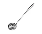 Mbg Colander Spoon Food Grade Rust-proof Stainless Steel Hot Pot Spoon Strainer with Long Handle for Home-Silver - Silver